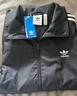 三叶草（Adidas）经典款 黑白 侧边三条纹 立领长袖 梭织 风衣 夹克 外套 男女 GN3535/JM2716 L 实拍图