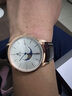 依波路（ERNEST BOREL）瑞士手表男 七夕礼物 典雅系列腕表蓝针月相皮带石英手表送男友 实拍图