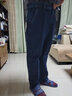 AEMAPE苹果纯棉秋冬季牛仔裤中老年高腰深裆宽松直筒爸爸装百搭加绒长裤 （厚款）D款#浅蓝色 36 (2尺8) 实拍图