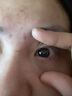 博士伦美瞳 彩色隐形眼镜日抛 大小直径男女近视隐形眼镜 蕾丝炫眸美瞳日抛10片迷紫 双色紫150度 实拍图