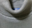 GENIOLAMODE毛衣男士冬季简约高领内穿打底针织衫毛线衣服 浅灰 L 晒单实拍图