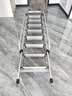 百佳宜（BaiJiaYi）梯子家用梯室内外伸缩阁楼梯可定制加厚折叠踏板铝合金扶手爬梯 【出口品质】9步【扶手+挂钩】全铝合金阁楼梯 实拍图