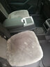 蜇瑞纯羊毛汽车坐垫冬季毛绒 高档澳洲皮毛一体短毛绒汽车座垫 雾灰色高档纯羊毛单片坐垫 实拍图
