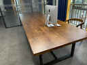 会议桌长桌实木会议桌椅组合简约现代商业洽谈桌原木大板桌简易小型会议办公桌3-5人条形桌会议桌椅3米 颜色尺寸定制订金 实拍图