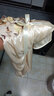 岱铭轩 睡裙女夏季短袖冰丝性感睡衣女夏天丝质中裙公主家居服 JRE 219#果棕色 均码（适合体重80-145斤） 实拍图