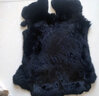 依花梦兔毛皮整张老兔皮本色家兔獭兔毛皮原料床垫盖毯护膝坐垫手工制作 黑色优质老兔皮50X30厘米左右 毛面最长最宽测量算头尾 实拍图