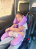 拽猫汽车头枕车上睡觉神器后排儿童抱枕车载靠枕护颈枕长途坐车抱睡枕 梦境款一体式款（护颈头枕 一枕二用） 1个 实拍图