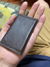 欧凡卡蒂超薄小卡包男士真皮卡套银行卡卡夹女卡套卡片包名片夹收纳证件包 咖啡色 实拍图