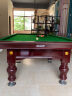 腾勃（TB） 台球桌标准成人家用球房商用中式黑八桌球台乒乓球桌两用二合一 高配 实拍图