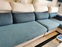 帕布（pabu）弹力防水沙发套罩全包套坐垫套四季通用垫子全盖沙发笠新款科技布 湖蓝【防水大树叶提花】 贵妃位:长160-190宽90-110厚5-20 实拍图