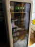 HCK哈士奇冰吧 212升超薄复古大容量风冷家用客厅办公室嵌入式保鲜冷藏立式冰柜冰吧sc-208ri 212L奶茶色丨超薄丨一级能效 晒单实拍图