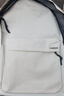 鹏境简约书包男背包初中女双肩包高颜值大容量高中大学生运动电脑包 简约书包-简约白【单包】 实拍图