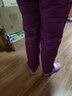 ZOOMELL老年羽绒裤 女外穿高腰显瘦加绒加厚双面女羽绒裤女秋冬 白鸭绒奶奶保暖裤子 酒红色 4XL 实拍图