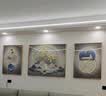 瑞尚（RUISHANG） 北欧客厅装饰画轻奢沙发背景墙挂画简约墙上壁画餐厅玄关墙画 家和万事兴E 左右60*80+中间110*80晶瓷面金框 实拍图