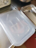 316不锈钢保鲜带盖方盘冰箱收纳野餐盒饺子盒长方形大容量可叠放 6套大号【26.5*20*4】 6件套 实拍图