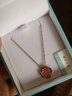 佐卡伊18K金钻石项链女蝴蝶钻石吊坠时尚百搭彩金锁骨链生日礼物送女友 TGC00228蝶舞轻梦钻石项链 实拍图