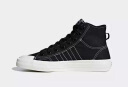 adidas NIZZA HI RF休闲高帮帆布鞋男女阿迪达斯官方三叶草F34057 一号黑/白色 36.5(225mm) 实拍图