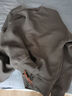 马登工装美式灰色太空棉卫衣无帽圆领空气层宽松打底长袖上衣男春 浅灰色 S 实拍图