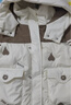 高品质白鸭绒羽绒服刺绣爱心短外套2023冬新款连帽小个子宽松保暖 米白色 L (110-130斤) 实拍图