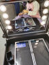 OBOX欧博斯行李箱专业拉杆化妆箱带灯镜子支架PC箱化妆师专用跟妆箱子 黑色PC音乐款 24英寸有支架 实拍图