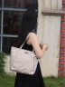 莱夫可爱小狗通勤托特包大容量女生休闲单肩包节日送礼 大号奶茶杏-可放13英寸电脑 实拍图