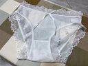 猫人（MiiOW）御姐风性感内裤女春夏季无痕薄款蕾丝中腰超薄冰丝短裤抗菌纯棉裆 F组：仙女粉+纯欲白 2条 L （建议80-110斤） 实拍图
