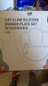 科巢宝宝餐盘婴儿童硅胶分格卡通防摔儿童餐具一体式辅食学吃饭吸盘碗 【加厚款猫爪粉+吸管+盖子+叉勺 实拍图