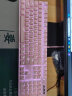 黑爵（AJAZZ）机械战警机械键盘 少女心樱花粉有线键盘 104键背光键盘 可爱台式笔记本键盘 粉色茶轴 实拍图