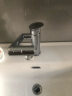 百汉卫浴角阀精铜开关阀门加厚热水器冷热三角阀水龙头4分止水阀门 银色一个装（蓝标） 实拍图