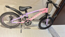 凤凰（Phoenix）儿童自行车山地车男女童青少年小孩学生2025新款6到12岁脚踏单车 单速【95装/全轴承】辐条轮粉紫 18寸：身高1.1-1.35米 实拍图