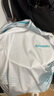 川崎（KAWASAKI）羽毛球服套装夏款运动速干短袖T恤训练队服A1806 男款白黑 3XL 实拍图
