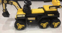 WORK BABY儿童电动挖掘机可坐大人宝宝遥控挖土机男女小孩生礼物玩具工程车 卡洛黄+单驱+音乐蓝牙 实拍图