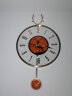 康巴丝（Compas）挂钟客厅摆钟 钟表客厅简约时钟 卧室石英钟表挂墙 C3262金橙色 实拍图