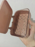 畅印创意翻盖肥皂盒简约透明塑料沥水盒家用宿舍皂盒卫生间阳台香皂盒 粉红色 实拍图