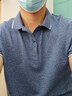 佐丹奴Polo衫男士蜂巢网眼珠地布男翻领上衣polo衫男短袖01011425 63雪花古典蓝 M 实拍图