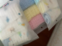 洁丽雅（Grace）A类纯棉6层纱布口水巾婴儿小毛巾方巾宝宝精梳棉手绢新生儿童手帕 晒单实拍图