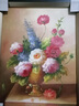 红艺雅 现代风格手绘油画简约轻奢风小画餐厅书房卧室墙画纯手绘油画 【古典花卉】手绘油画 黑金PS外框43x33cm 实拍图