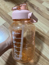 希乐（cille）大容量水杯男女运动水壶夏季健身水桶吨桶吨杯子DS-547桂粉红1.5L 实拍图
