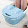 北杉（BEiSHAN） 泡脚桶折叠足浴盆足浴桶家用带滚轮高脚洗脚盆泡脚盆手提洗脚桶  加高款可折叠（清新蓝） 实拍图