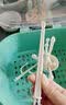 贞喜气 奶瓶收纳箱沥水婴儿用品带盖宝宝辅食多功能置物架防尘餐具收纳 孔雀绿（6个支架+1个筷筒） 实拍图