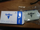 旗牌（Shachihata）Artline 办公财务会计速干快干水性印泥橡胶章通用印台 40*63mm 小号 蓝色 EHJ-1 实拍图