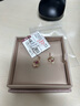 六福珠宝 18K金猫主子红宝石耳钉(单只) 红宝石共4分/红18K/约0.43克 实拍图