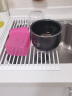 dehub厨房水槽沥水架水池碗盘碗碟收纳置物架硅胶卷帘可折叠碗筷滤水架 白色18杆长款52x33cm 晒单实拍图