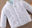 豆苗儿宝宝衣服冬季加厚棉衣婴儿衣服纯棉花手工棉袄内胆新生儿童幼儿一岁男女宝宝保暖棉服冬装 可爱蓝色（加厚款） 100码建议年龄2-3岁 实拍图