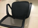 百魅（BAIMEI） 电脑椅办公椅久坐 椅子家用网布椅可升降会议椅书房舒适人体工学 黑色-逍遥款 实拍图
