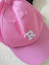 【热巴同款】加大棒球帽帽子男女大头围显脸小春夏字母百搭棒球帽 刺绣款-粉色 实拍图