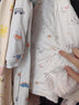 童泰宝宝套装秋冬季纯棉婴儿夹棉衣服儿童对开上衣高腰护肚裤子 灰色 100 cm（按扣 7A抗菌） 实拍图