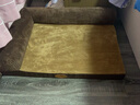 华元宠具（hoopet）狗垫子狗窝狗狗睡垫床金毛中大型犬冬天宠物沙发耐咬冬季防潮保暖 【升级长绒】兔绒绿两面靠割条 XL-(建议40斤内) 实拍图