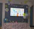 全品屋 宝宝一周岁生日场景布置装饰男女孩电视投屏布置儿童气球派对背景墙场景拍照道具 小象电视投屏生日装饰气球 晒单实拍图