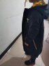 【暖冬上新】皮尔卡丹童装 儿童羽绒棉服男童外套冬装儿童中长款棉衣4-16岁中大童加厚8小男孩棉袄外套 黄-迷彩双面 160cm 实拍图
